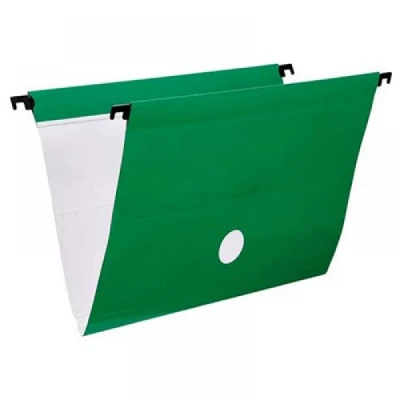 Pasta Suspensa Plastificada Verde