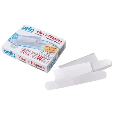 Visor e Etiqueta p/ Pasta Suspensa c/50 